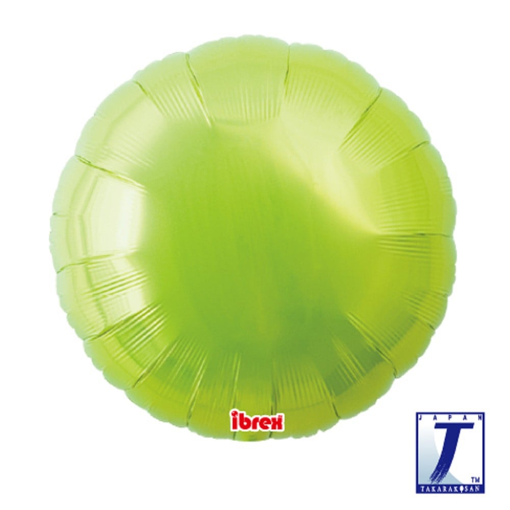 18" Rund Metallic Lime Green (ibrex)