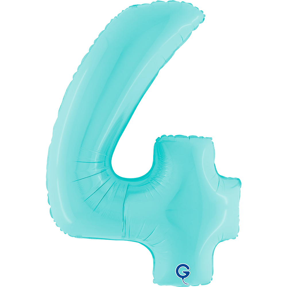 40" Folienzahl "4" Pastel Blue