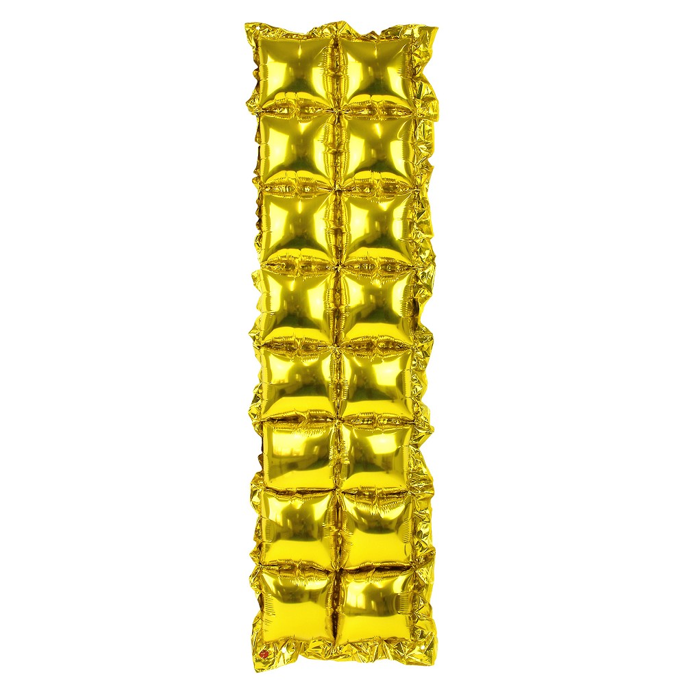 Folienballonwand Gold