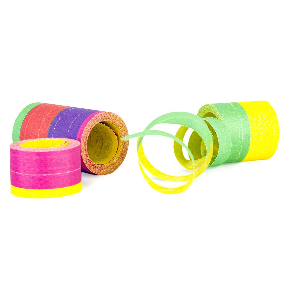 Papier-Luftschlangen bunt (nicht farbecht)