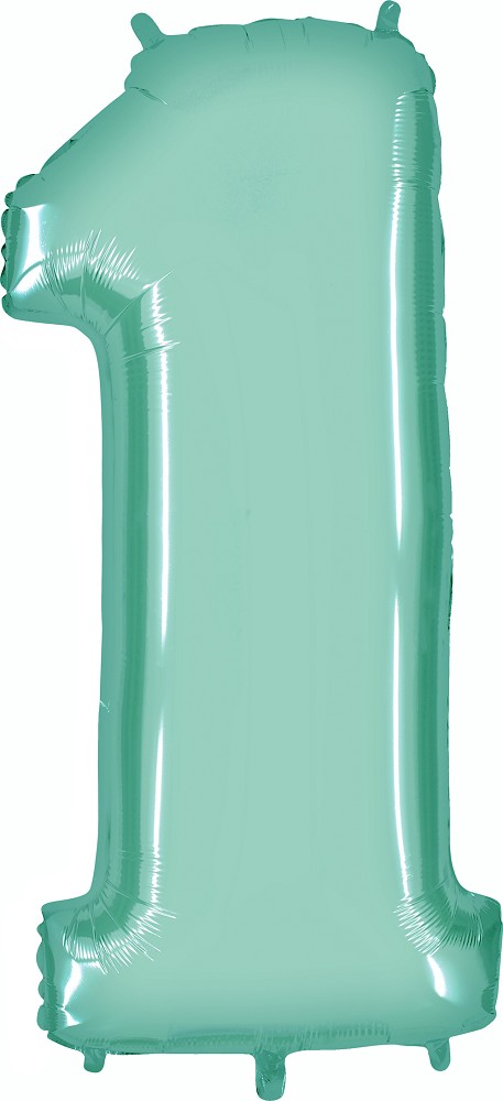 40" Folienzahl "1" Pastel Blue