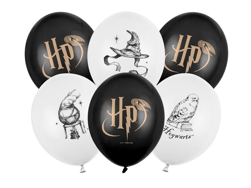 11" Harry Potter - schwarz und weiß (6 Stk.)