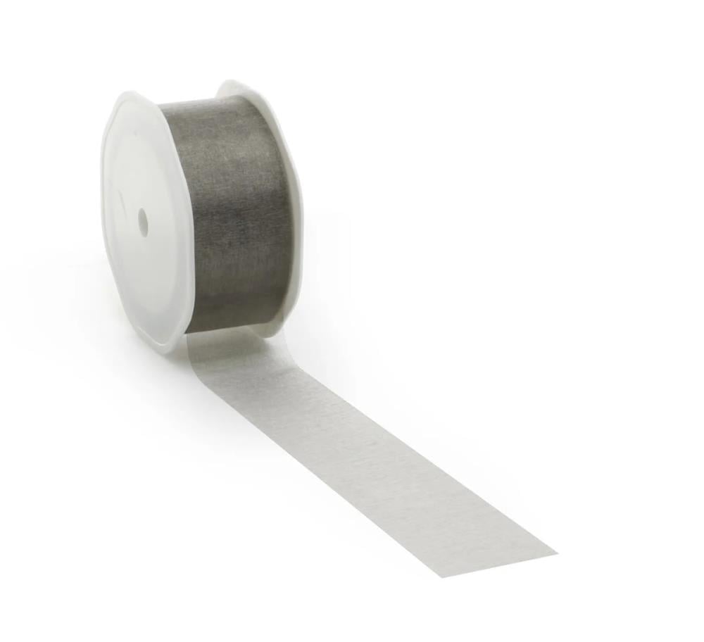 Organzaband 38mm Silber (25m)