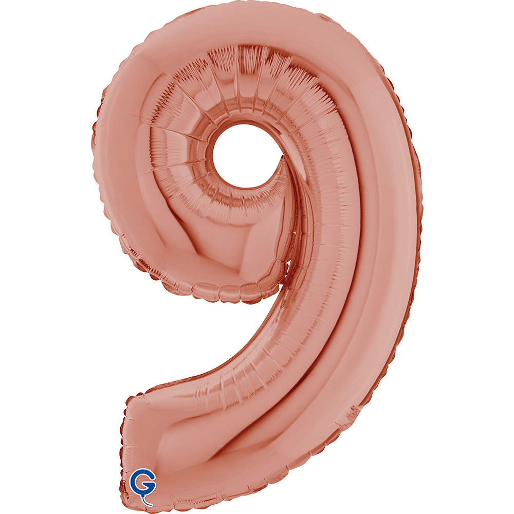 26" Folienzahl "9" Rosé Gold