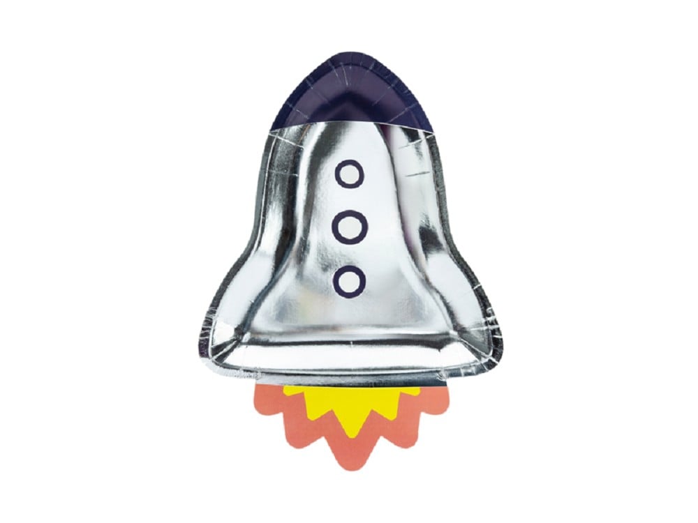 Teller - Kosmos - Rakete - 21,5x29,5cm - 6 Stk.