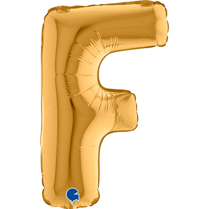 14" Folienbuchstabe "F" Gold (Altgold)