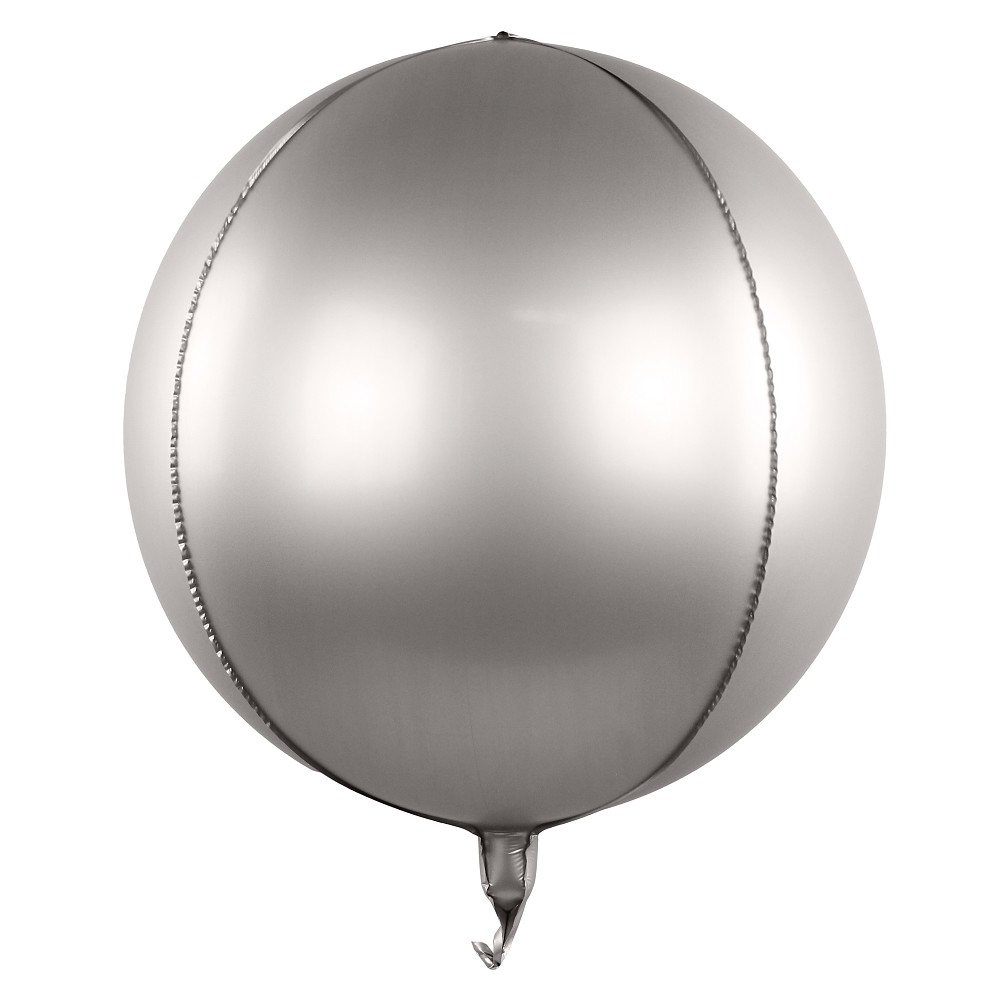 22" Deko-Kugel Chrome Silber (mit Ventil)