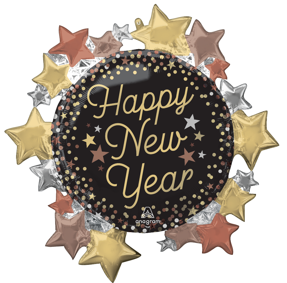 30" Luxe New Year Stars