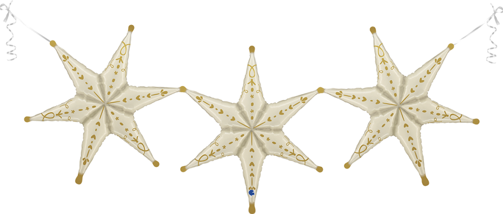 20" Deco - Garland Stars