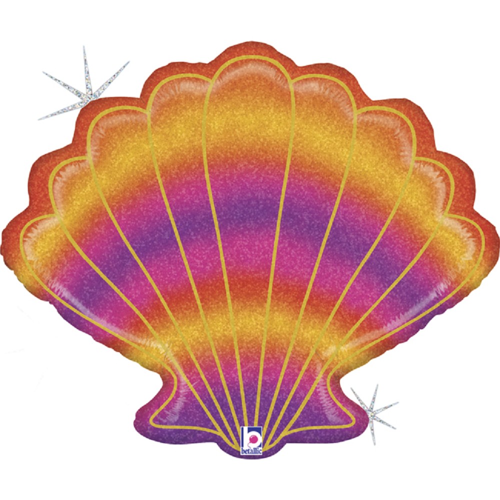 30" Glitter Seashell