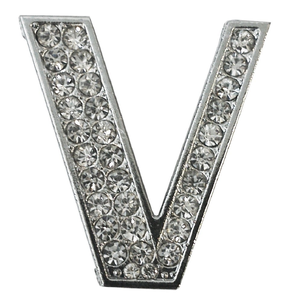 Strass-Buchstabe V (3,5cm)