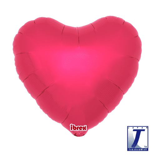 14" Heart Metallic Red (Ibrex)