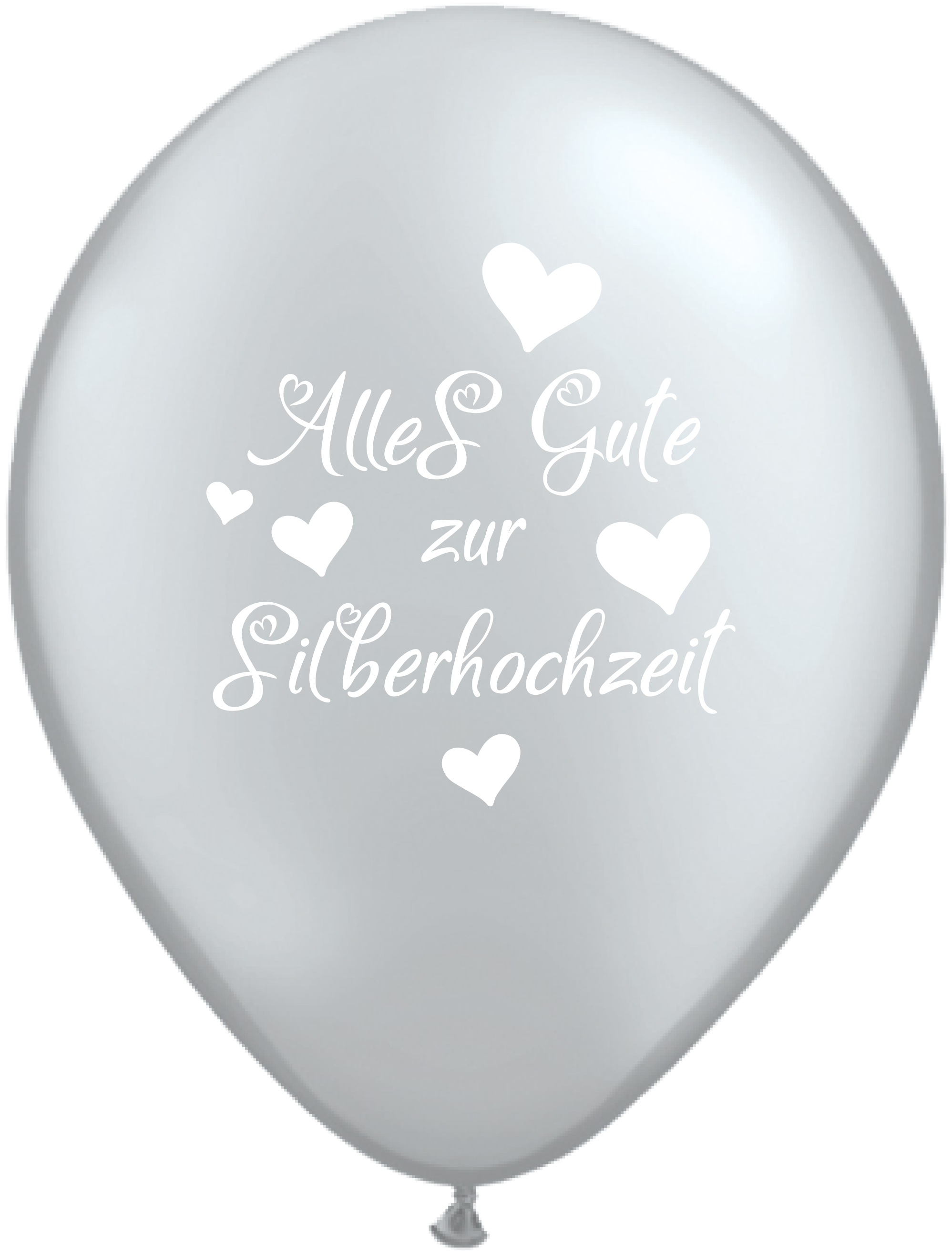 11" Silberhochzeit Silber (25 Stück)