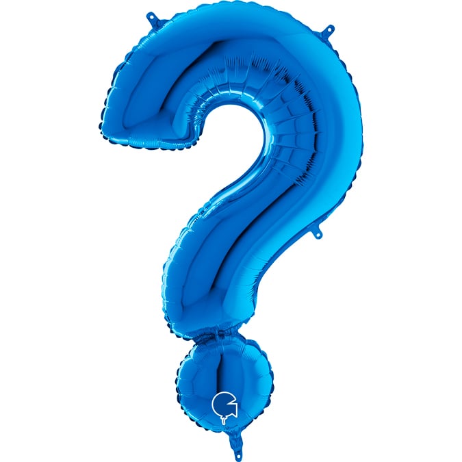 40" Symbol "?" Blue
