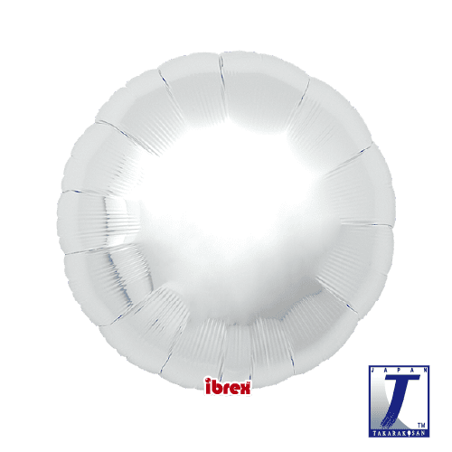 14" Rund Metallic Silver (Ibrex)