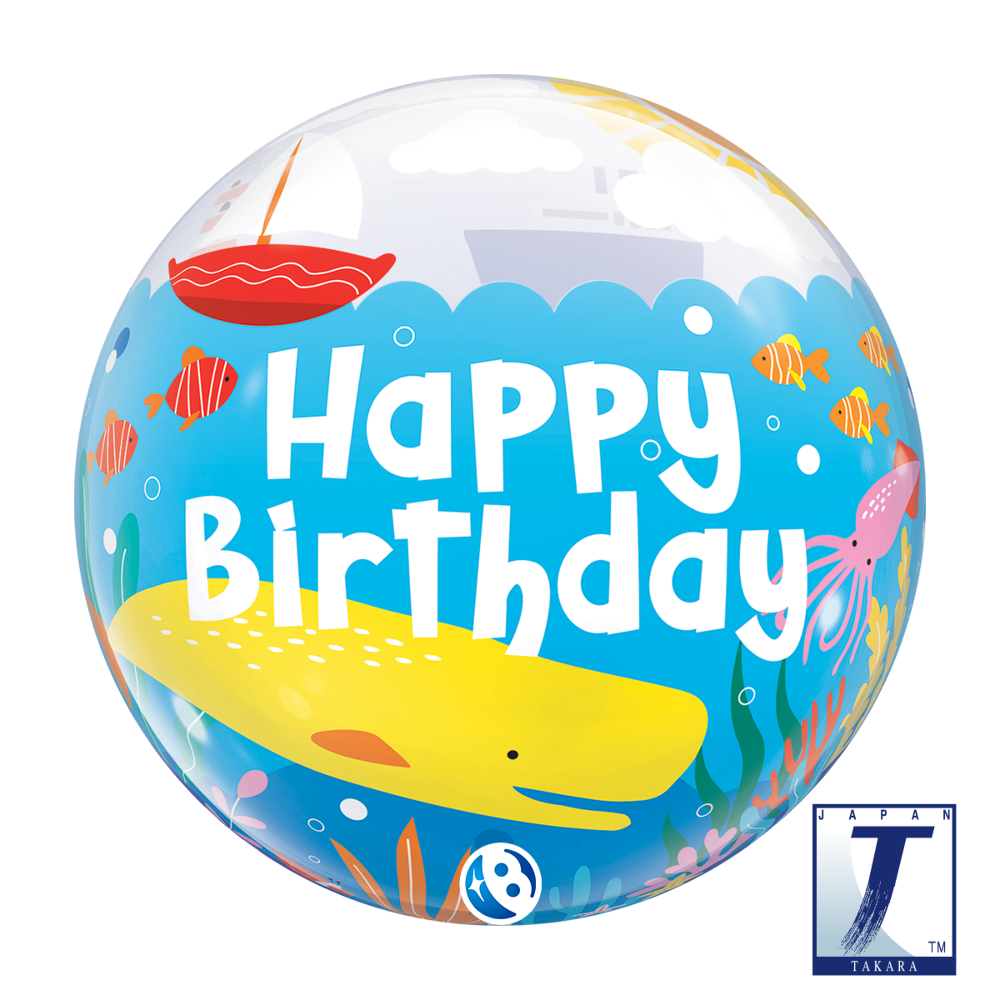 22" Single Bubble Birthday Maritime Fun