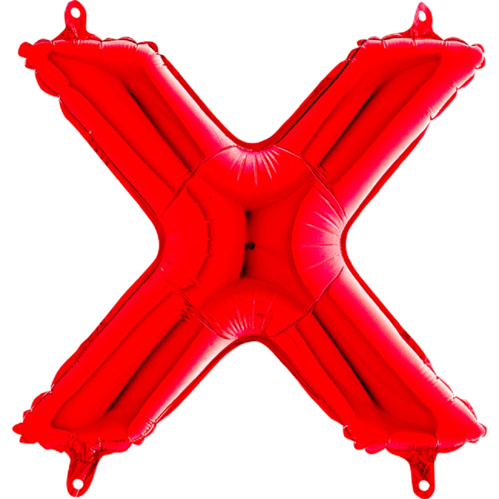14" Folienbuchstabe "X" Red