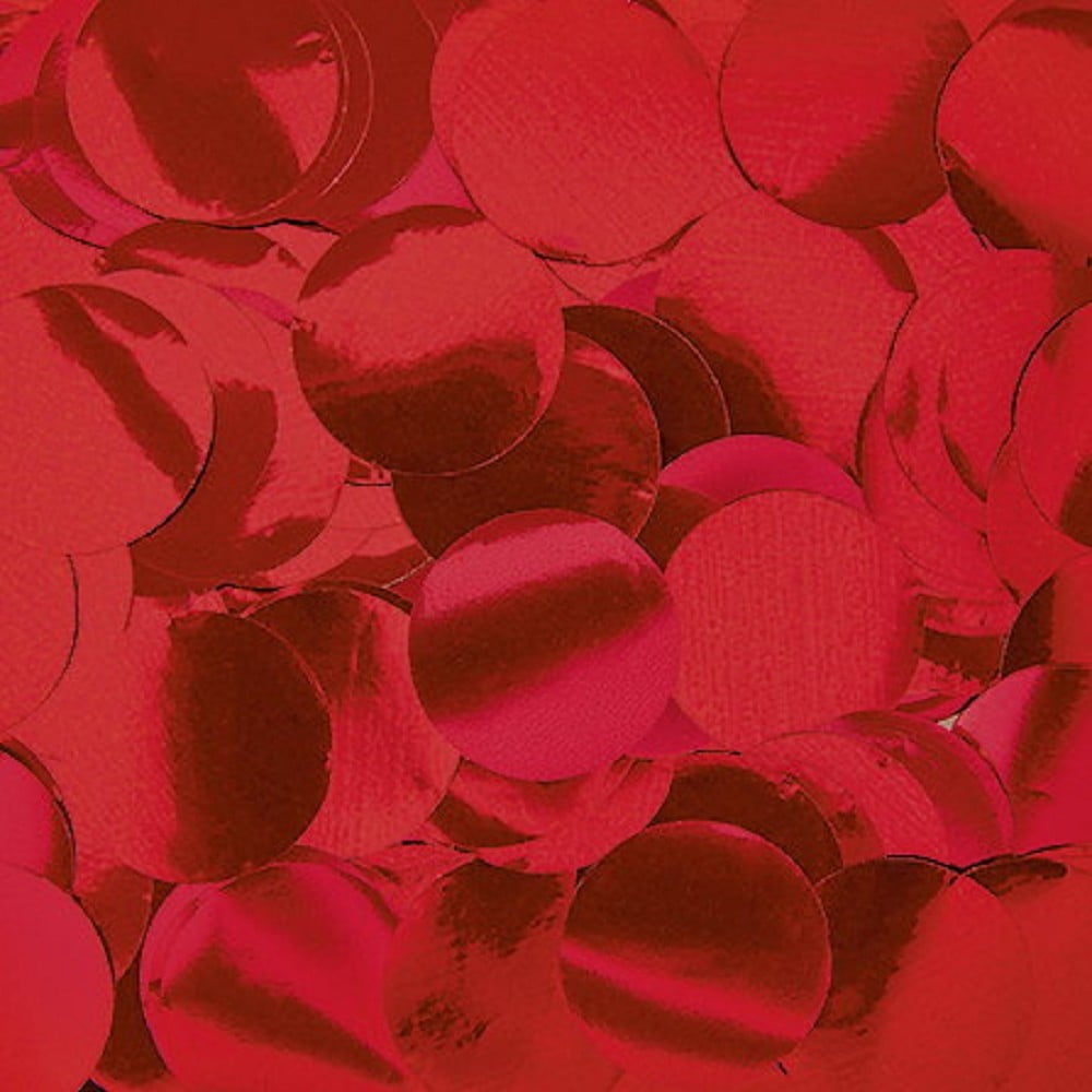 Folienkonfetti Rund 1cm Rot (15g)