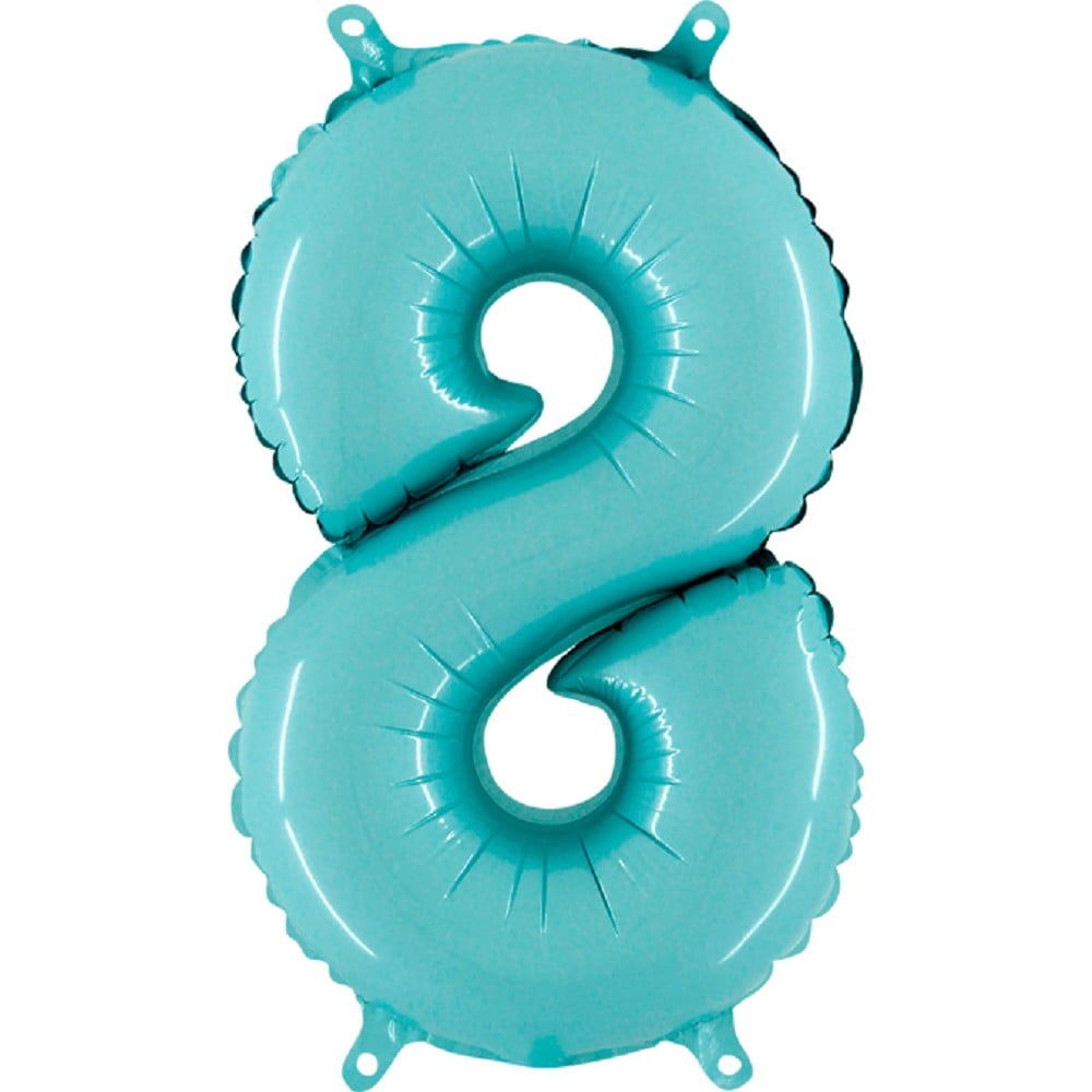 14" Folienzahl "8" Pastel Blue
