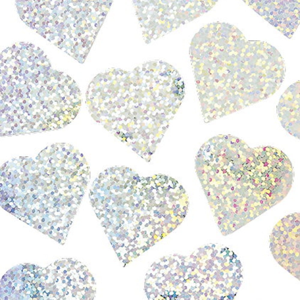 Folienkonfetti Herz 1,5cm Holografie Silber (15g)