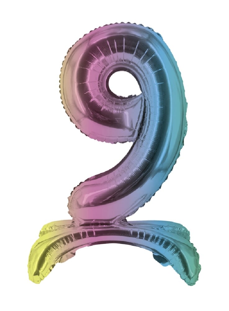 32" Stand Up Balloon "9" Coloured