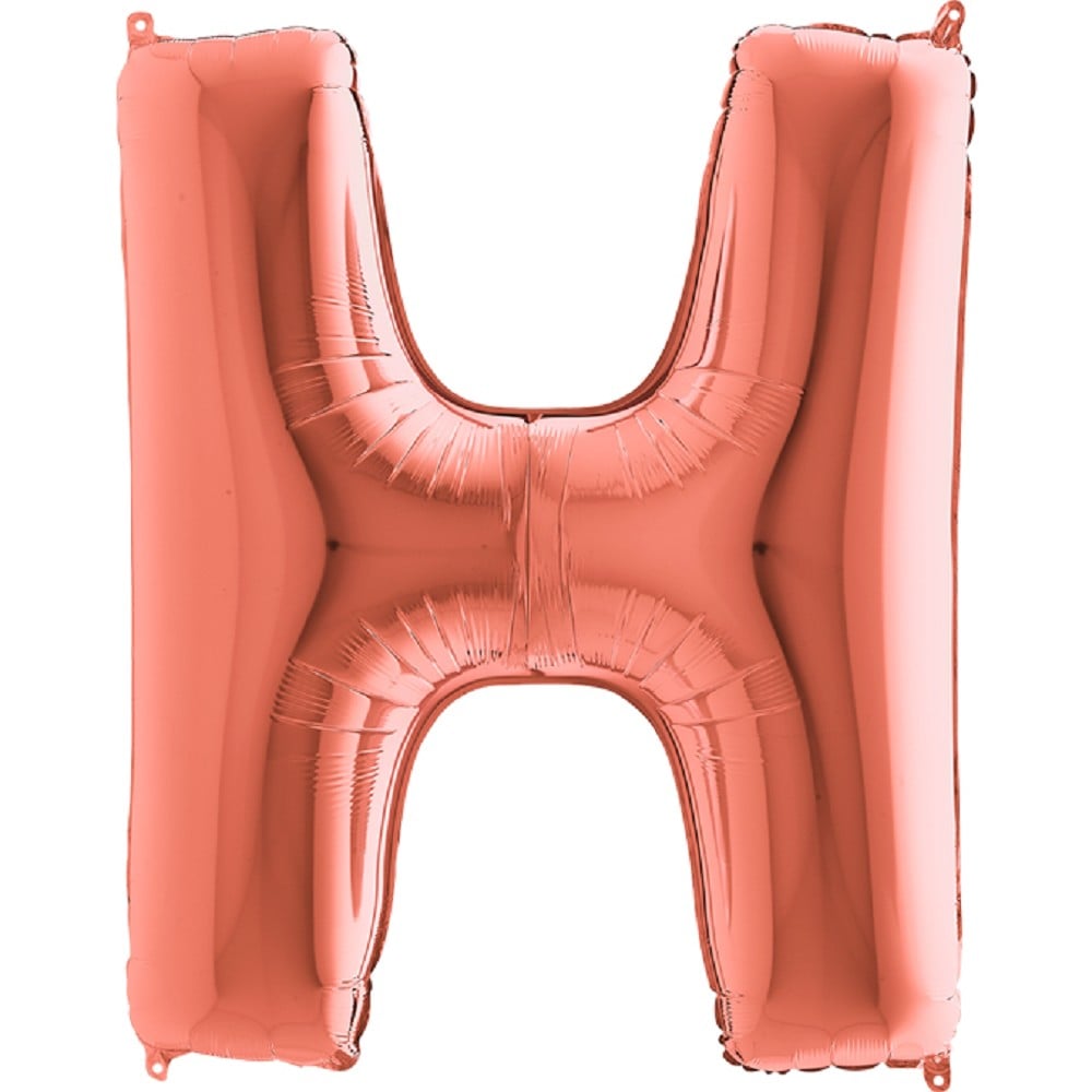 40" Folienbuchstabe "H" Rosé Gold