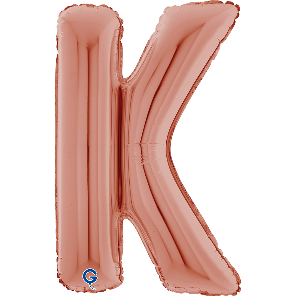 26" Folienbuchstabe "K" Rosé Gold