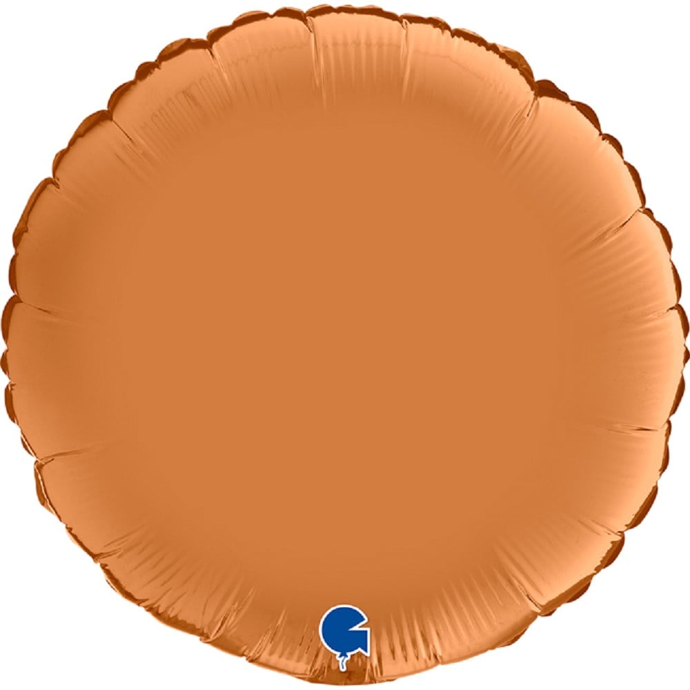 18" Rund Satin Caramel (unverpackt)