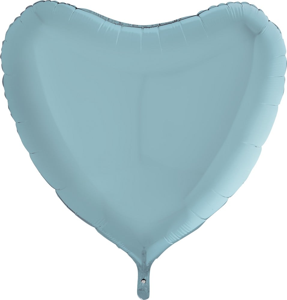36" Herz Pastel Blue (unverpackt)