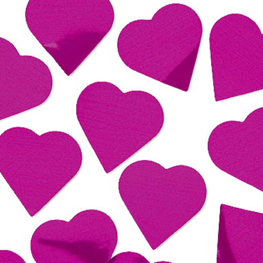 Folienkonfetti Herz 3cm Magenta (15g)