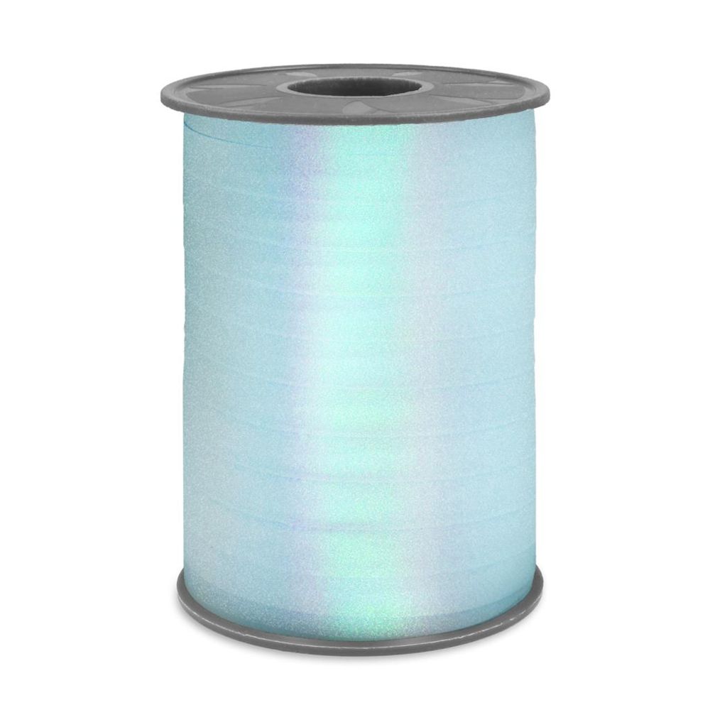 Polyband 10mm Glitter Hellblau (100m)