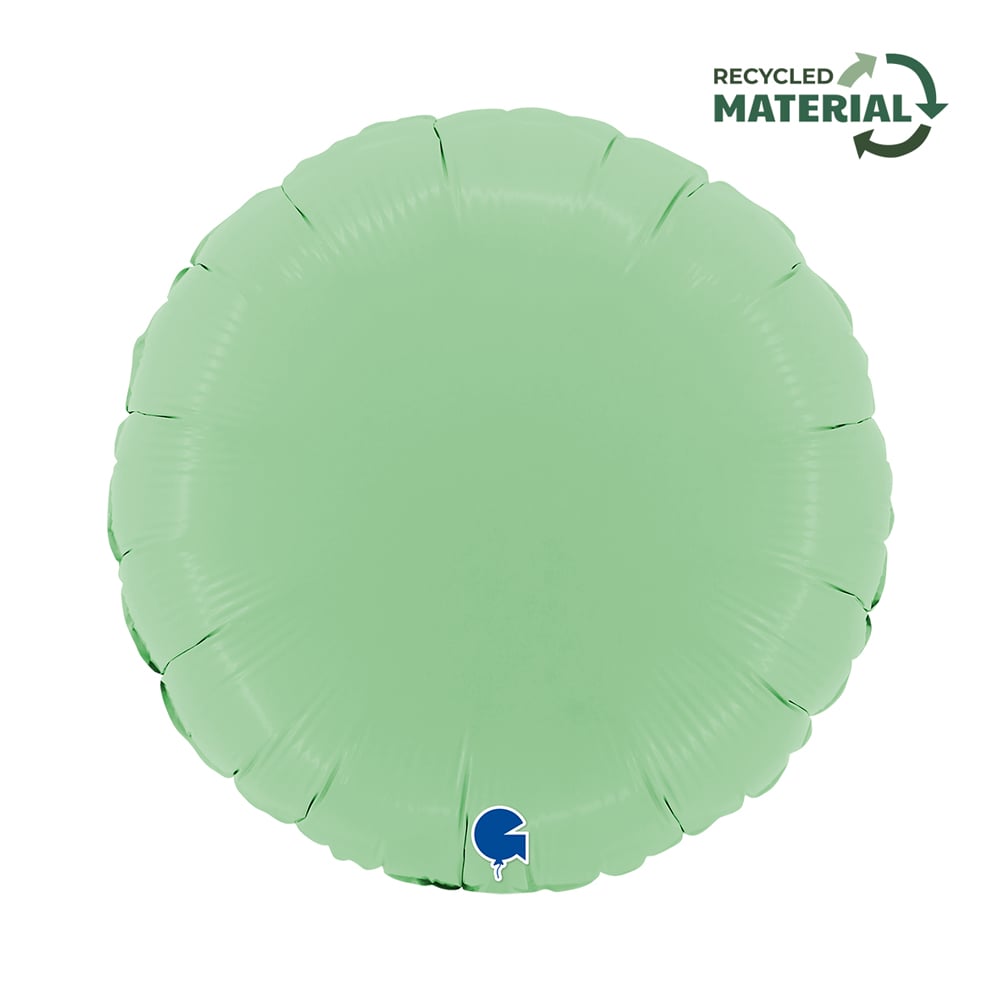 18" Rund Matte Green (unverpackt)