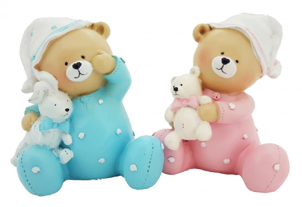 Spardose Geburt - Baby Bär sortiert 13 cm