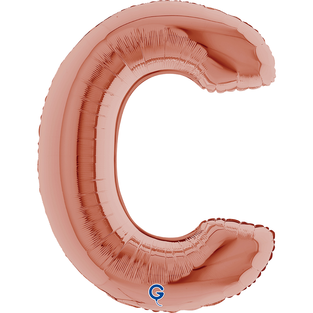 40" Folienbuchstabe "C" Rosé Gold