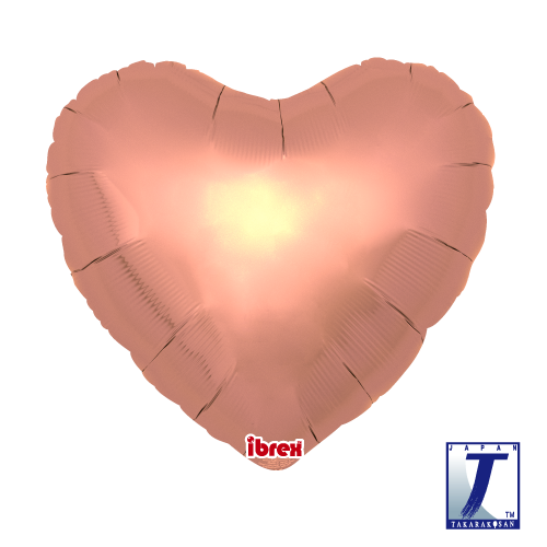 14" Heart Metallic Rose Gold (ibrex)