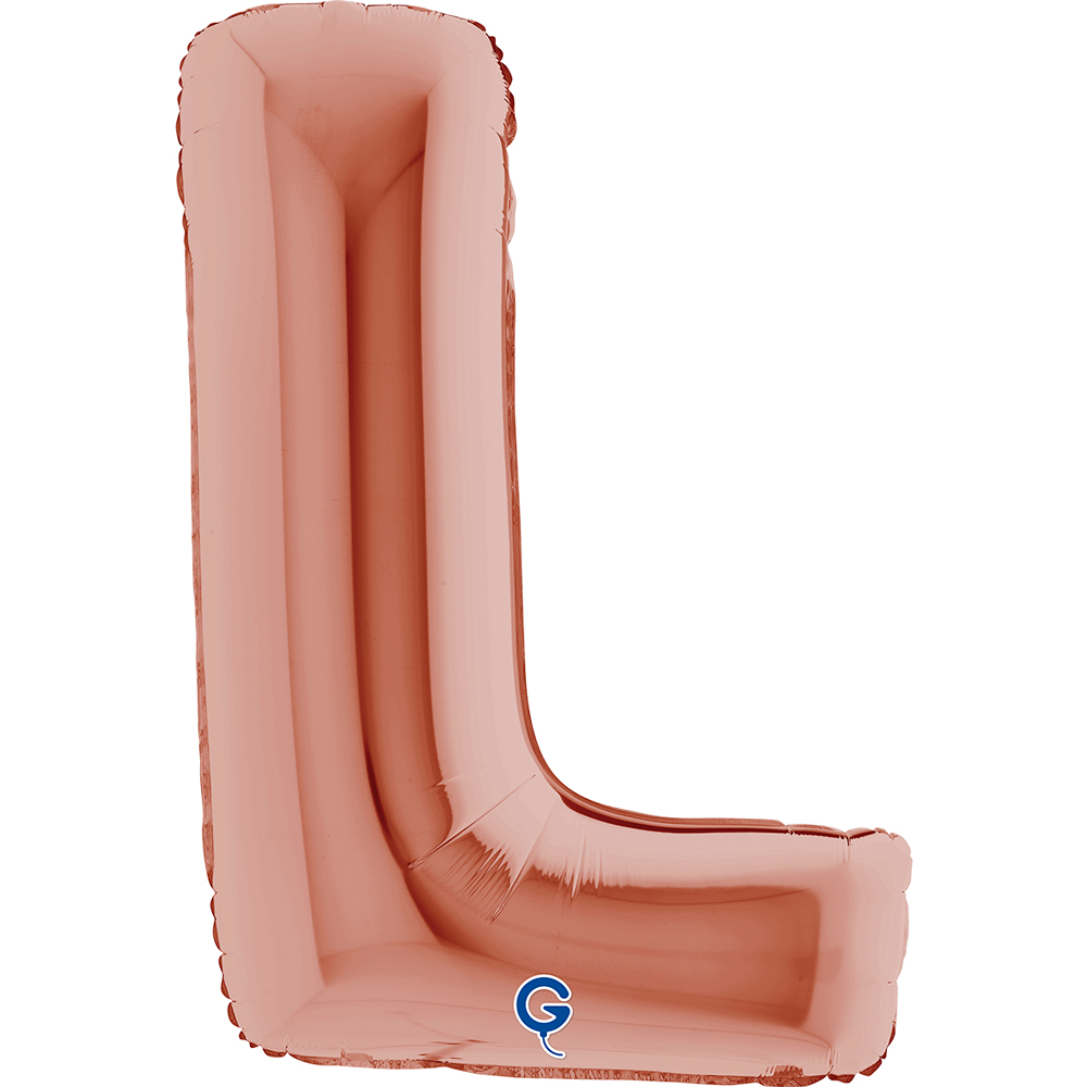 40" Folienbuchstabe "L" Rosé Gold
