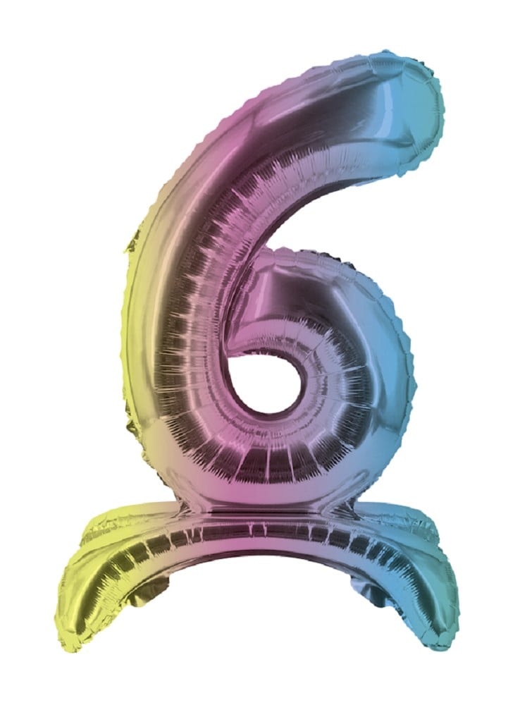 16" Stand Up Balloon "6" Bunt