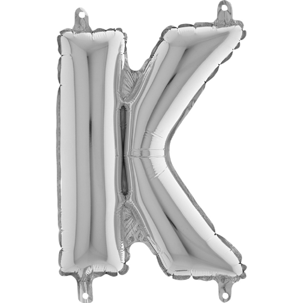 14" Folienbuchstabe "K" Silver