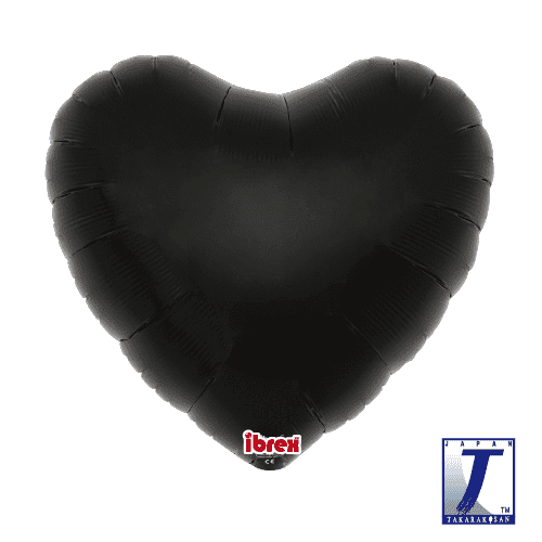 14" Heart Metallic Black (Ibrex)