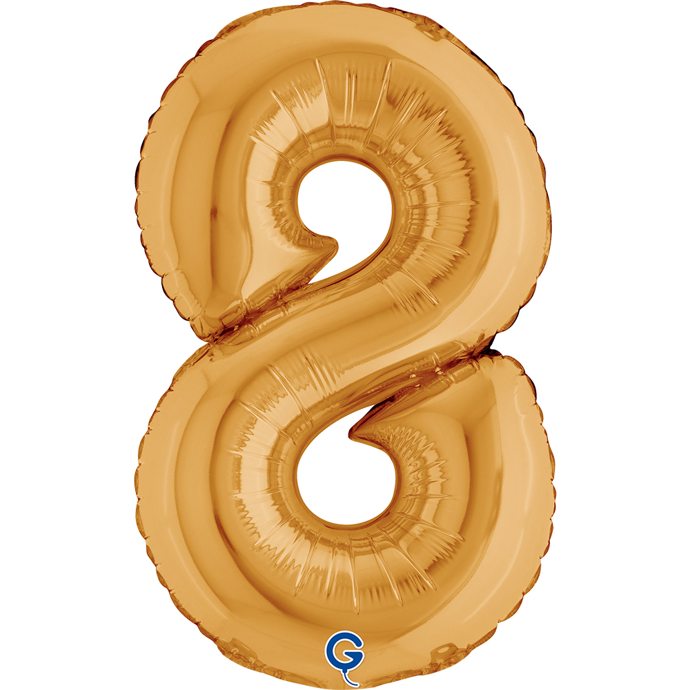 14" Folienzahl "8" Gold (Altgold)