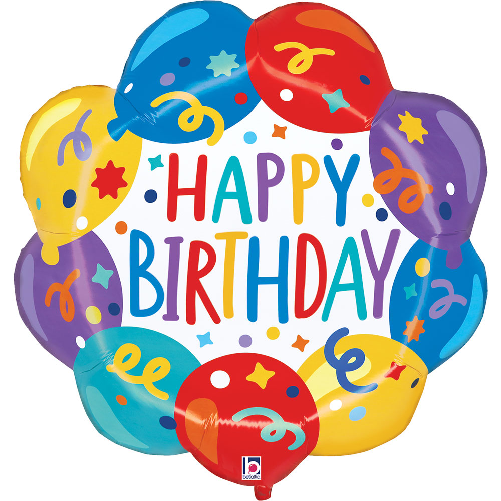 27" Birthday Balloon Wreath