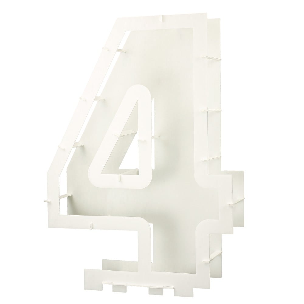 DIY Mosaik-Rahmen Zahl "4"