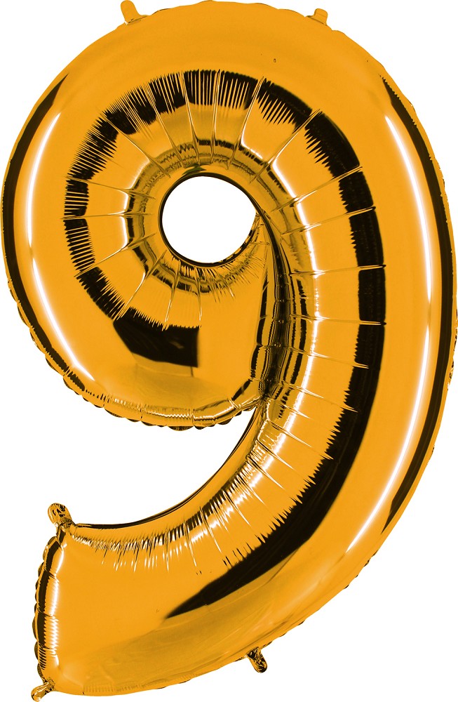 40" Folienzahl "9" Gold (Altgold)