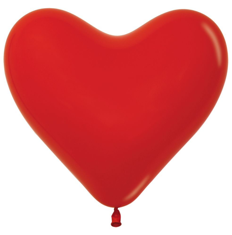 12" Heart - Red (50 Stück)