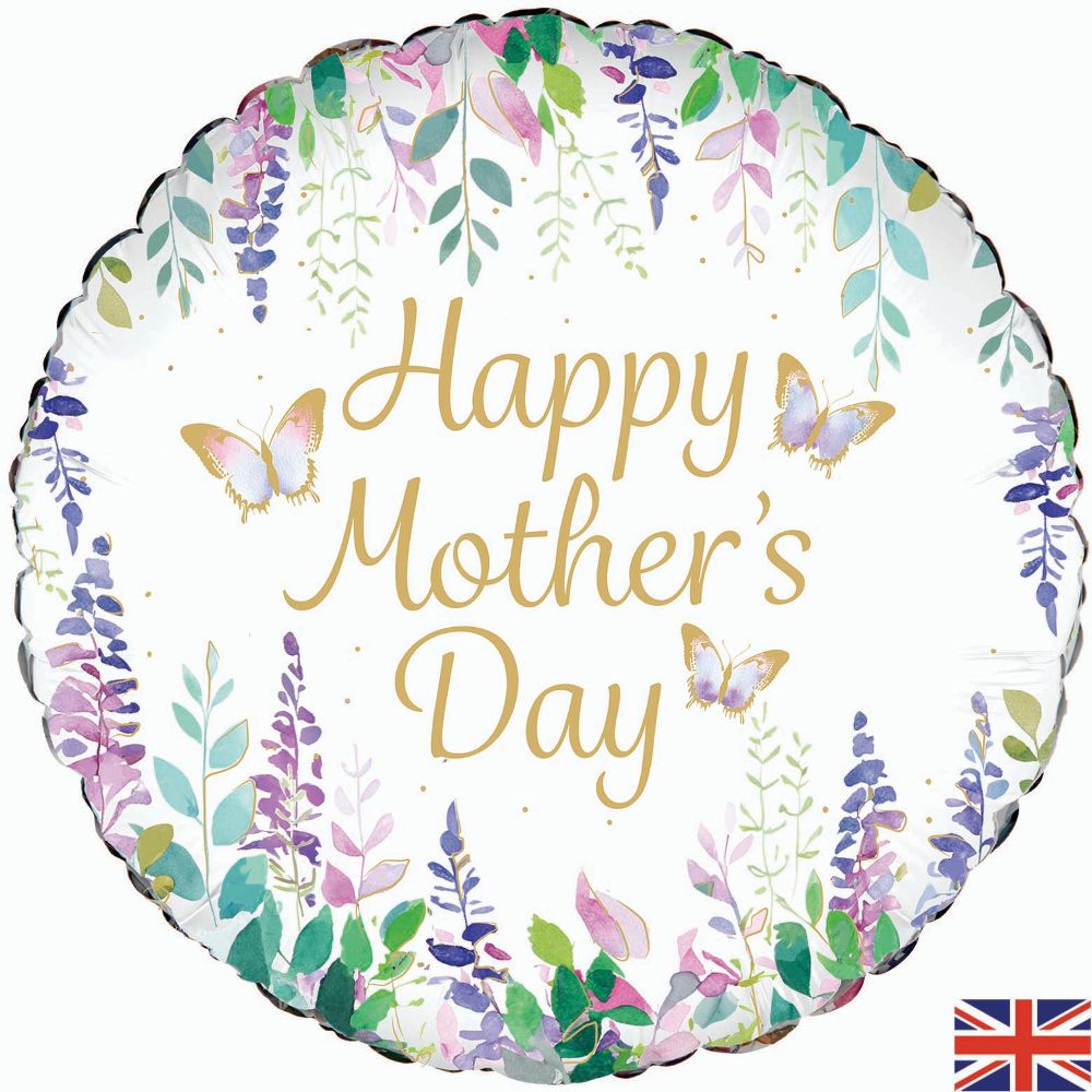18" Happy Mothers Day Watercolour Floral