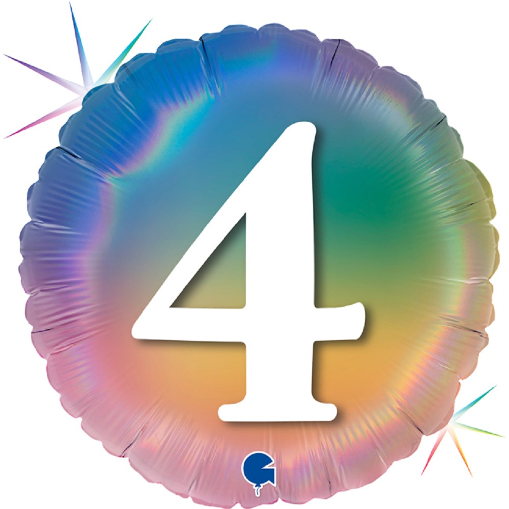 18" Happy 4 Colourful Rainbow