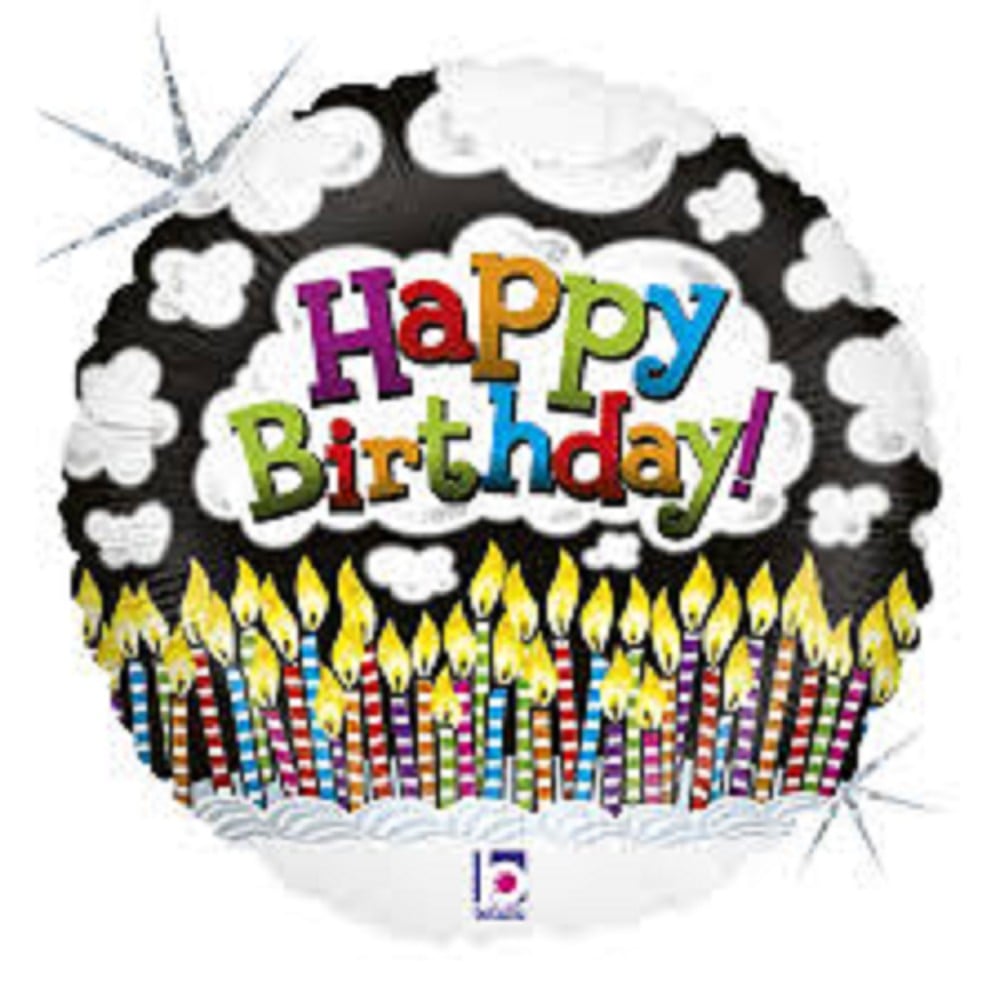 18" Up In Smoke Birthday Holographic