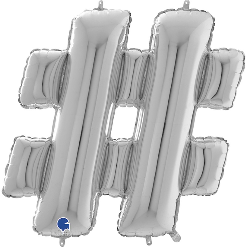 26" Symbol "#" Silver