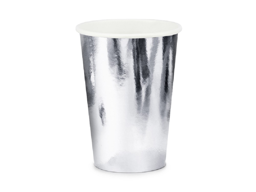 Becher - silber - 220ml - 6 Stk.