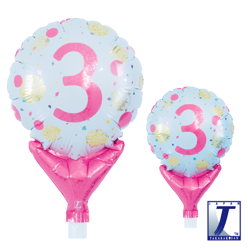 5" Gold & Pink Dots No. 3 (mit Ventil)